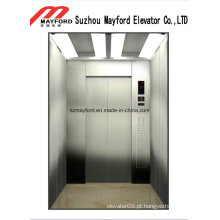 Espelho gravado elevador de passageiros com piso de PVC
